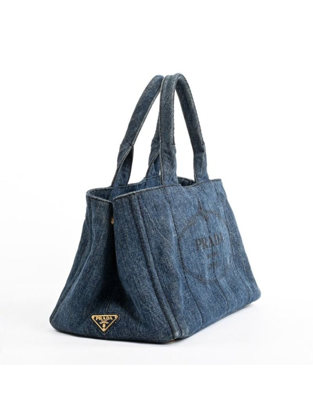 Prada Tote Canapa Totes Blue - Picture 2 of 10